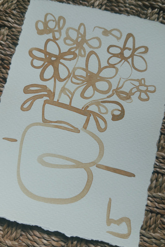 Neutral Arrangement #1 · 5” x 7"