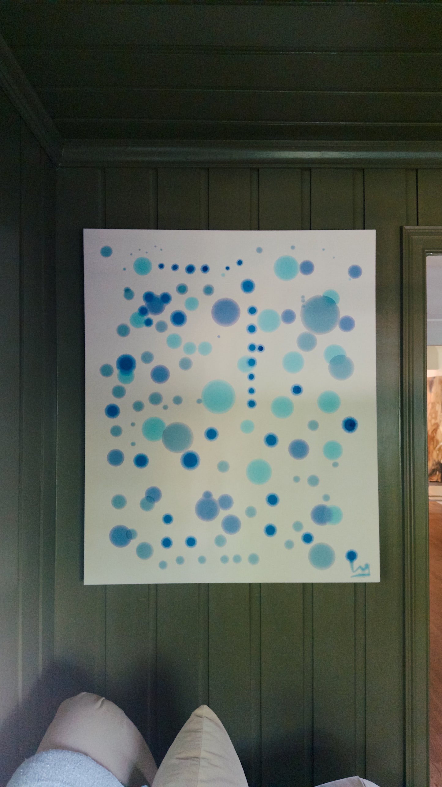 "Miss Blueberry” · 48" x 40”