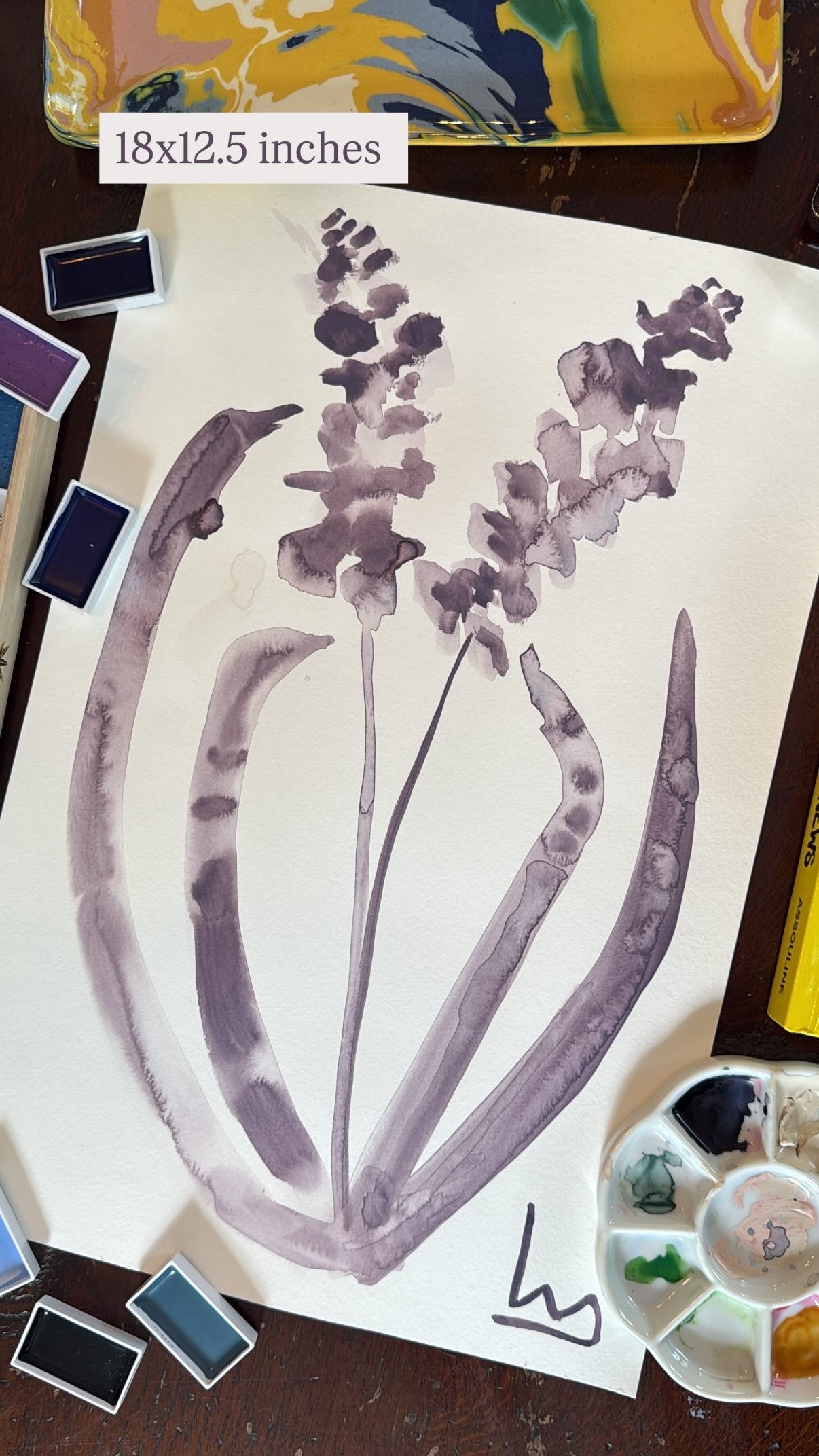 Lavender Foral
