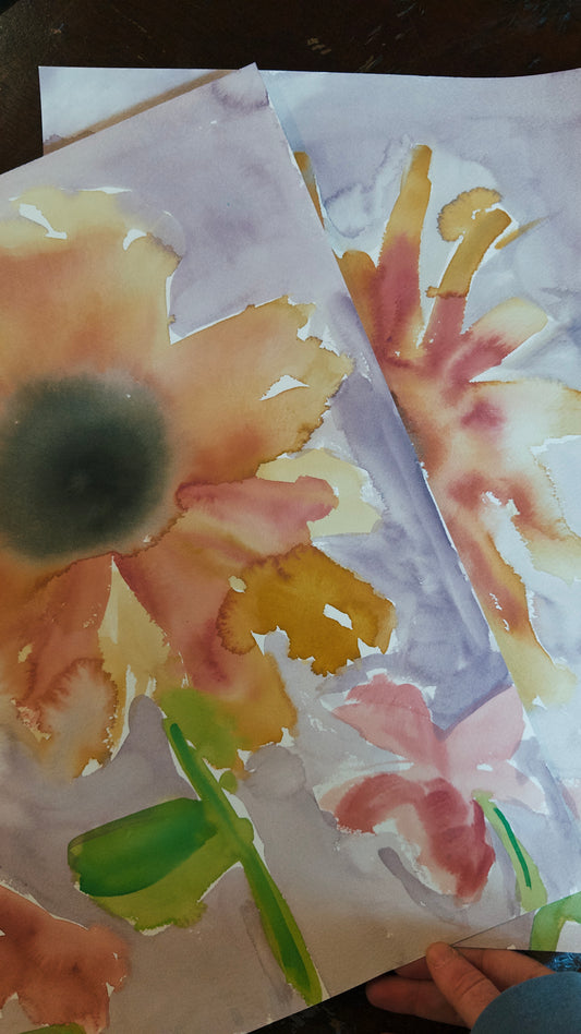 Spring Trio · 17” x 12" · set of 3