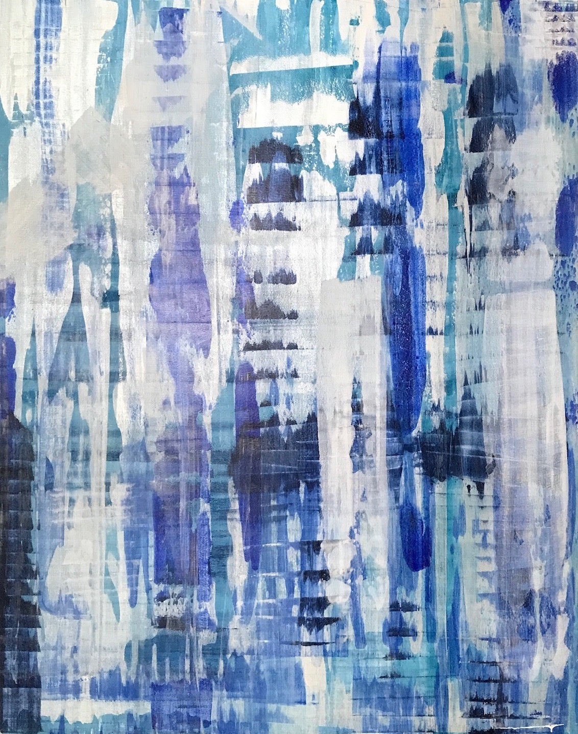 "Eclipse Crystal Blue" · 60” x 48"