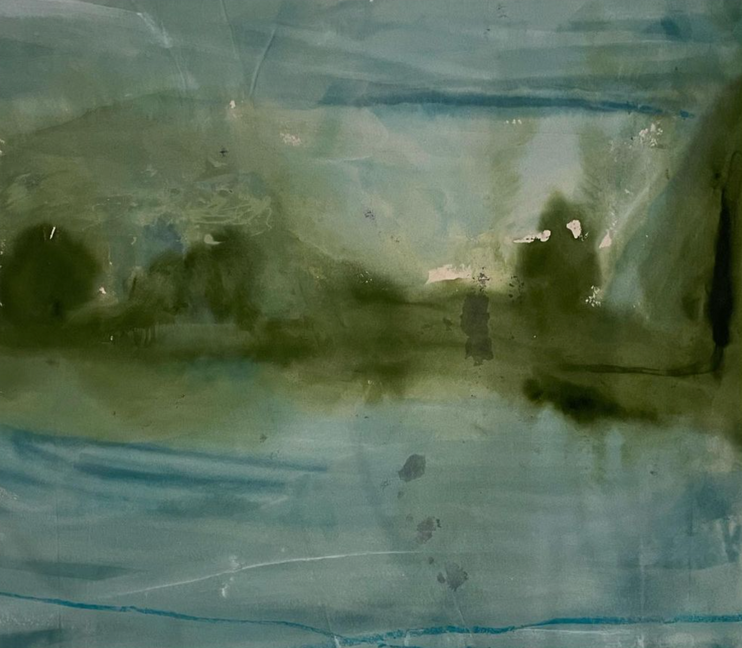 "Long Lake Days" · 51” x 59"