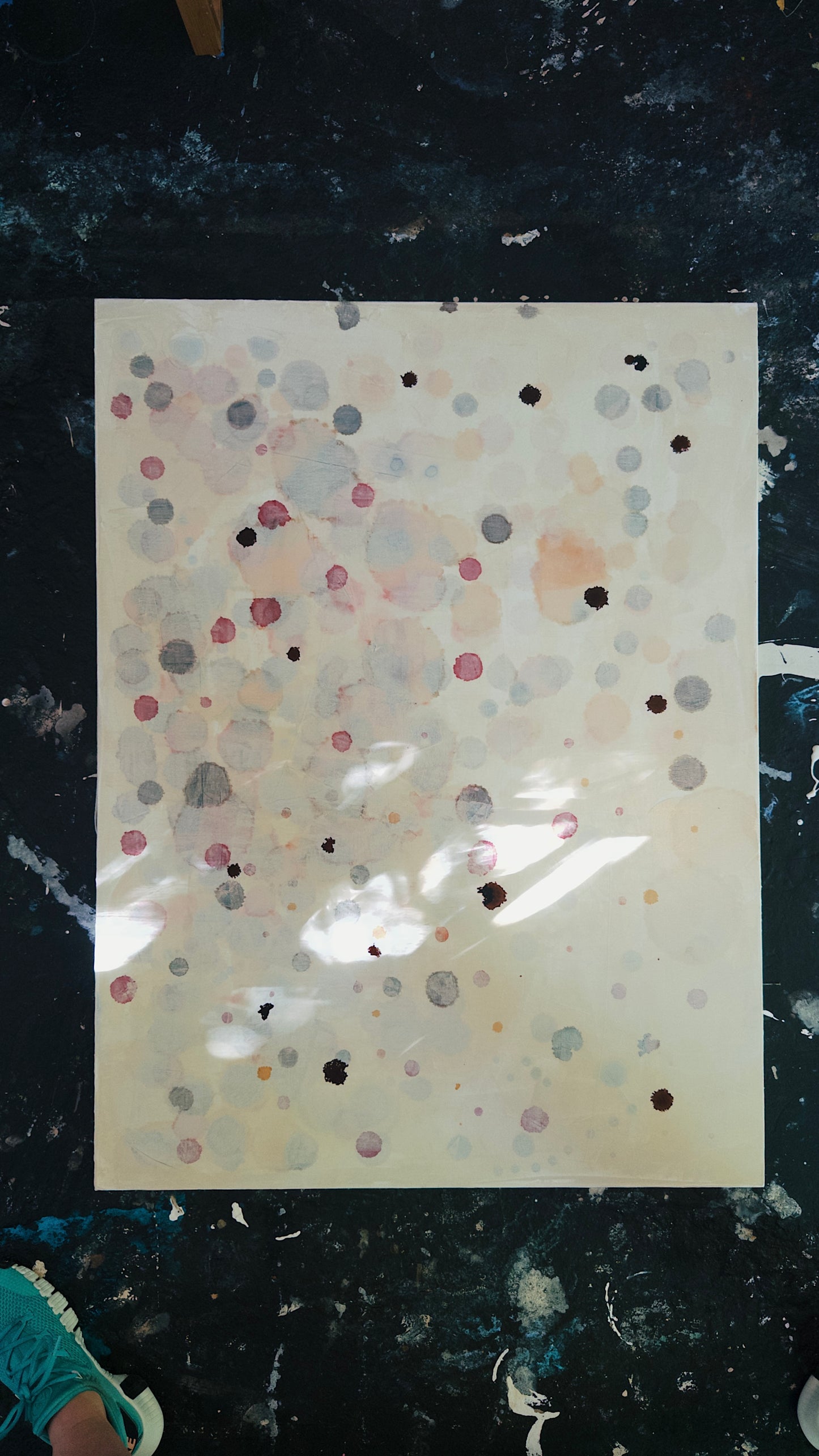 "Bloom Dots” · 40" x 30”