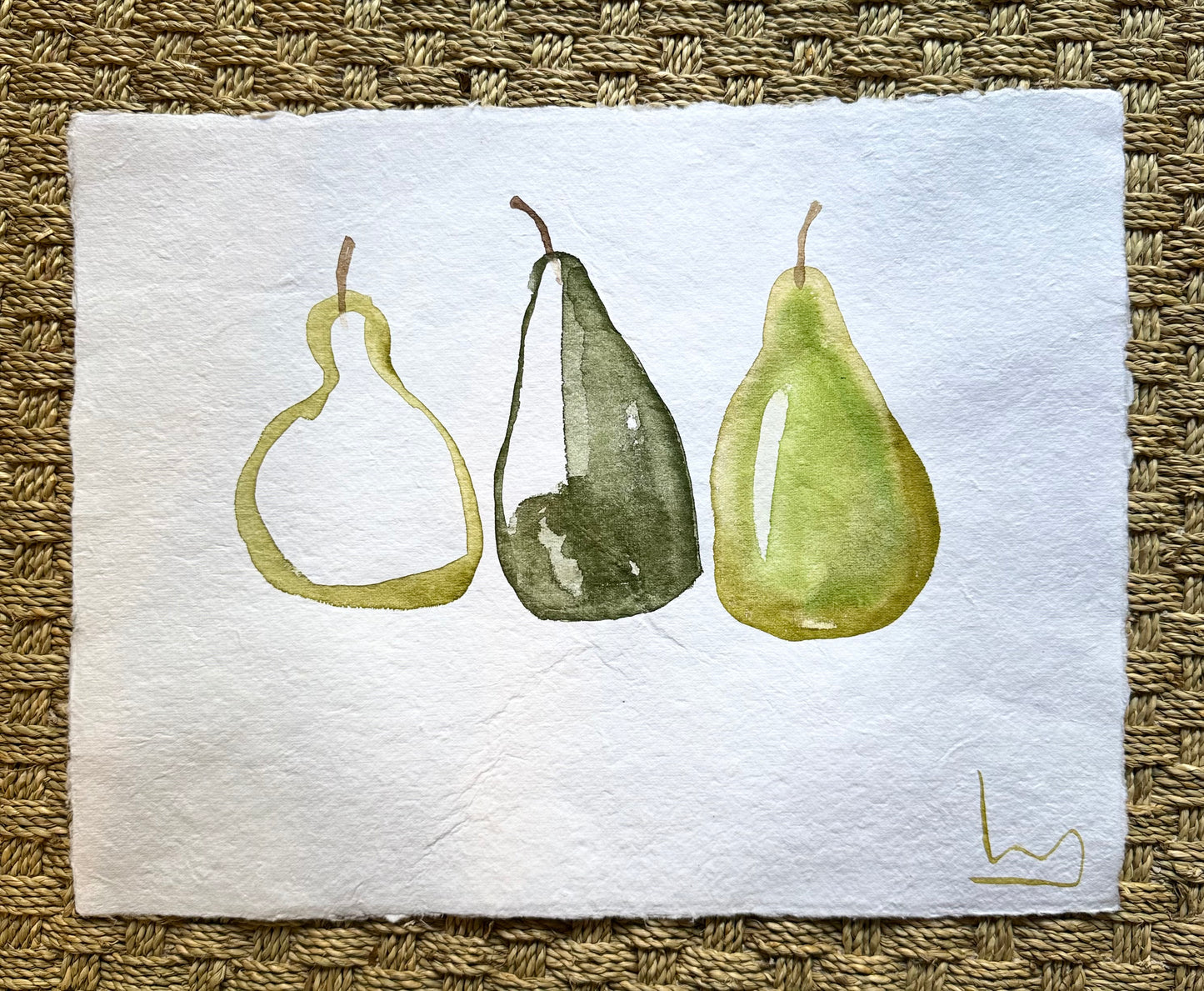Pair of Pears · 12.5 x 16.5"