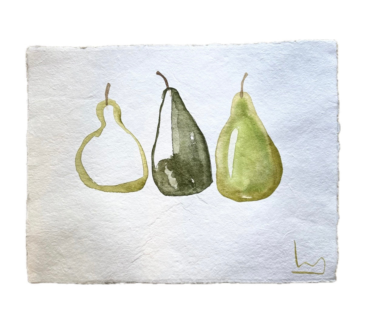 Pair of Pears · 12.5 x 16.5"