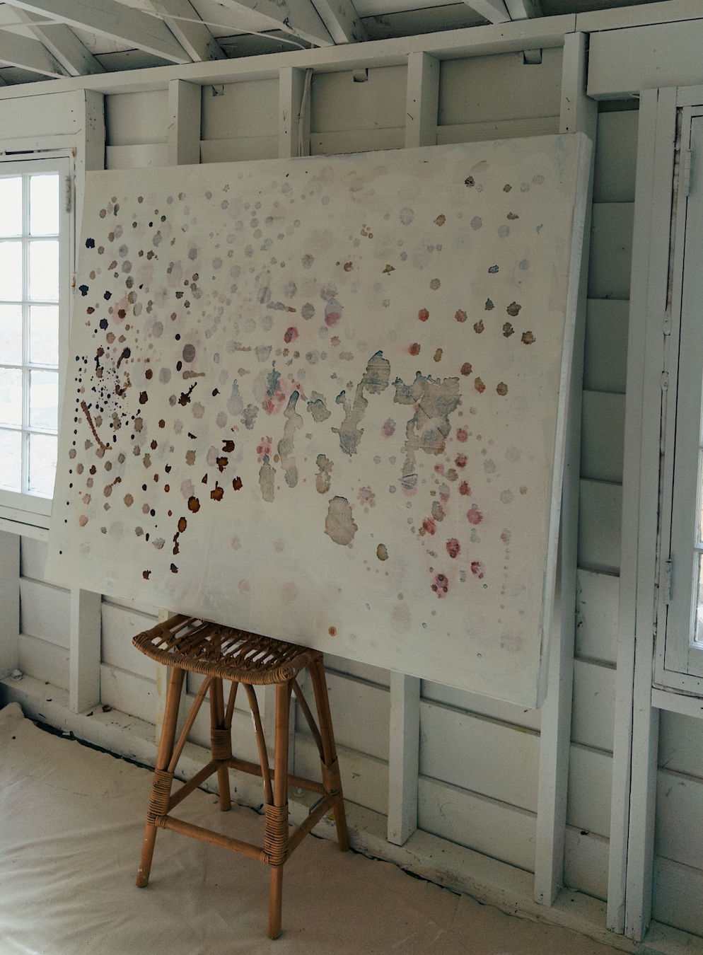 "Drift & Scatter" · 48" x 60"