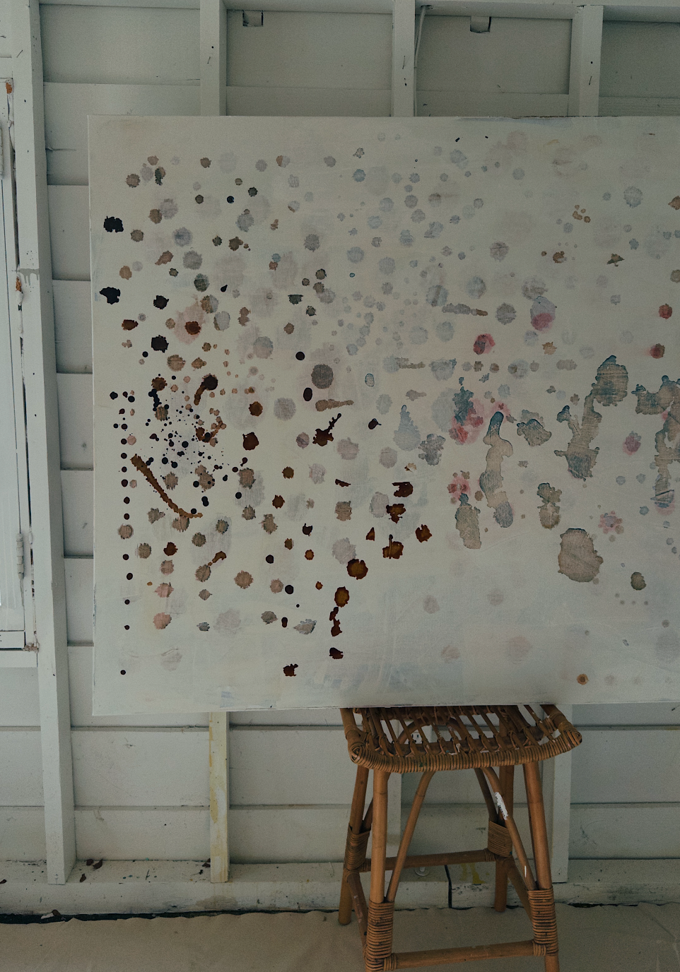 "Drift & Scatter" · 48" x 60"