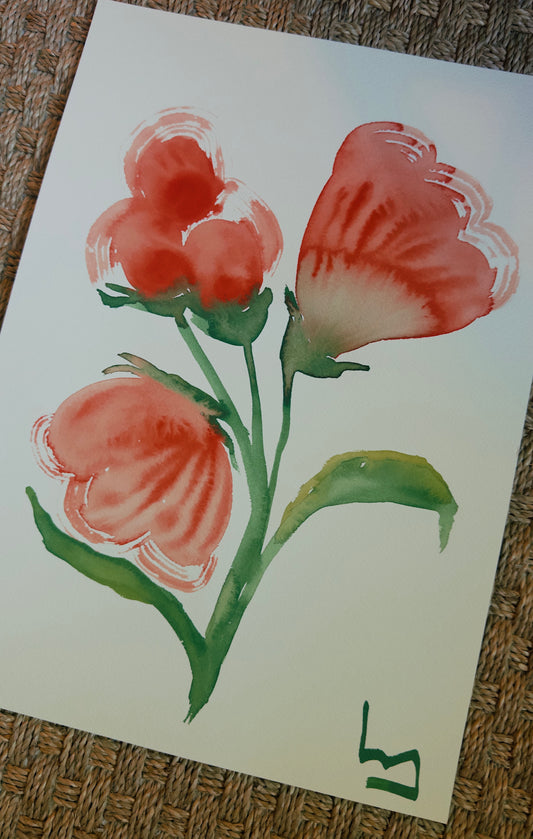 Ruby Roses · 17” x 12"